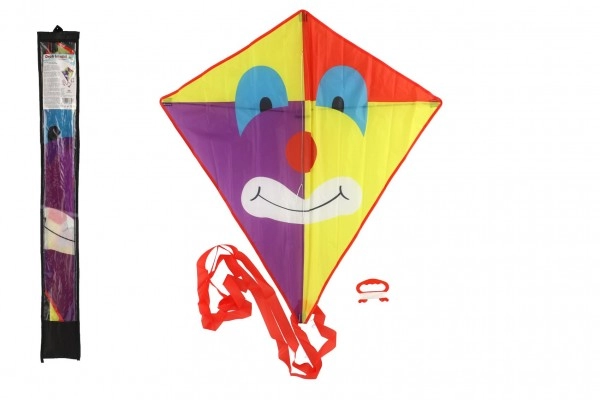 Levně Létající drak Klaun z nylonu 78 × 88 cm