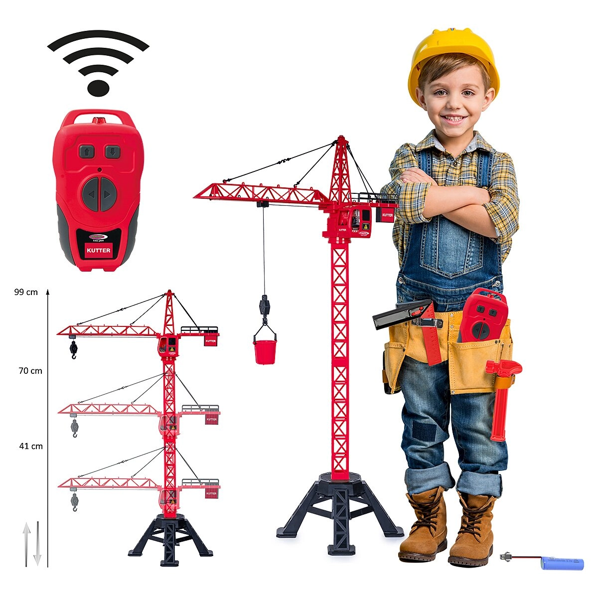 Věžový jeřáb Kutter XL 99 s infračerveným ovládáním