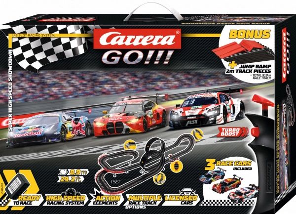 Autodráha Carrera GO DTM Super Racer 1:43 s třemi vozy a loopingem