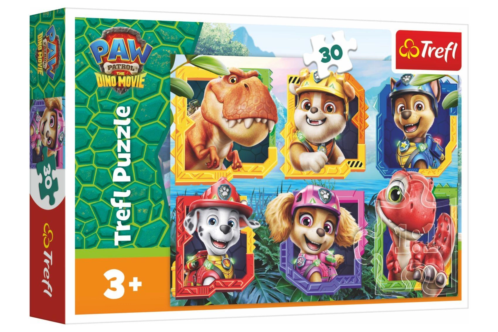 Puzzle Tlapková patrola Paw Patrol Dino Movie dinosauří ostrov 30 dílků