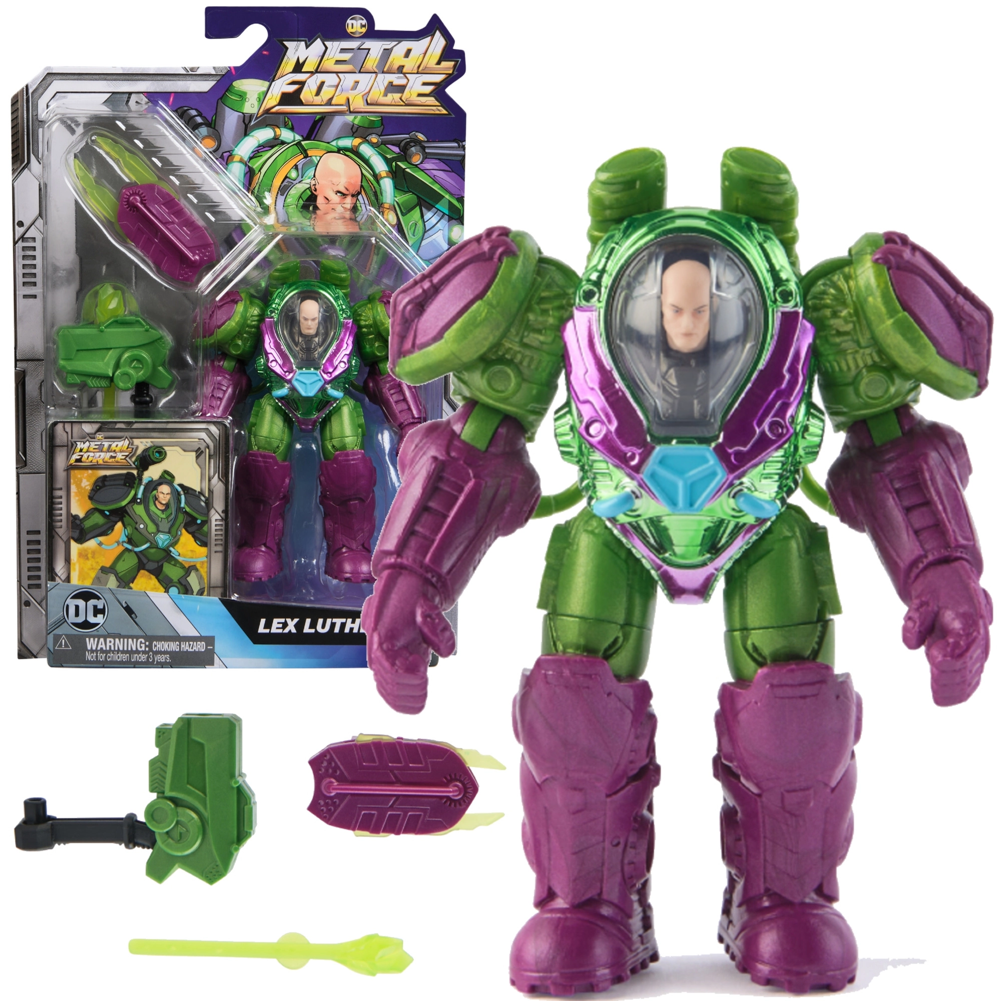 Akční figurka LEX LUTHOR 12 cm – DC Comics Metal Force