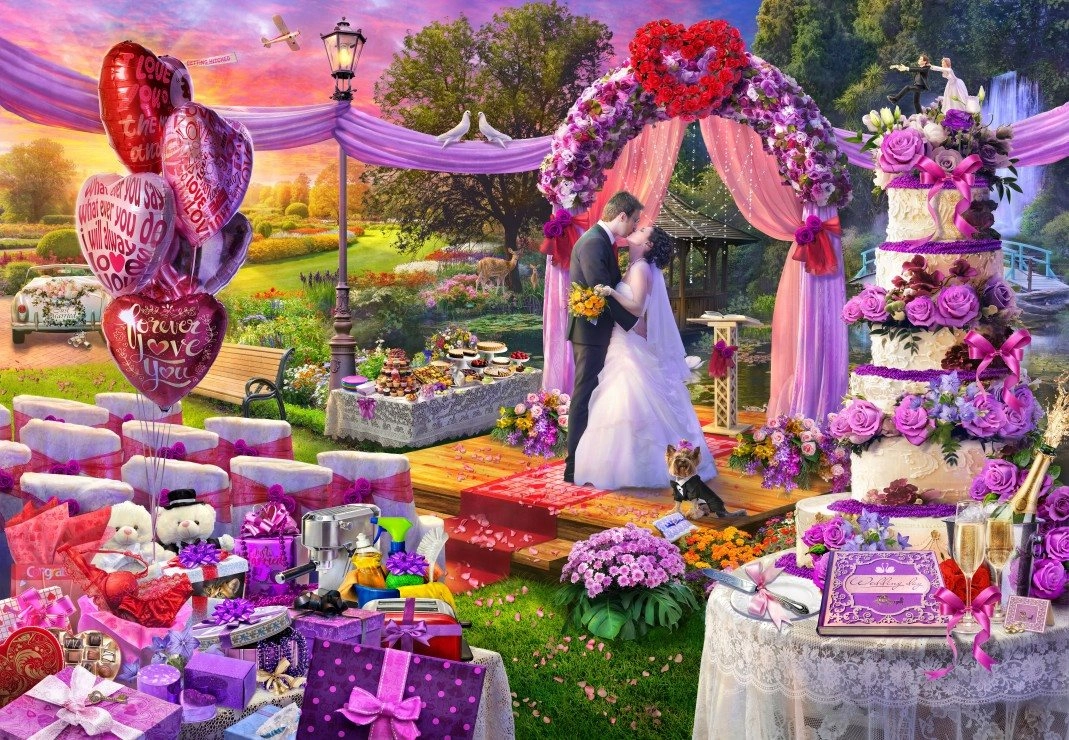 Bluebird puzzle Svatební den 1000 dílků