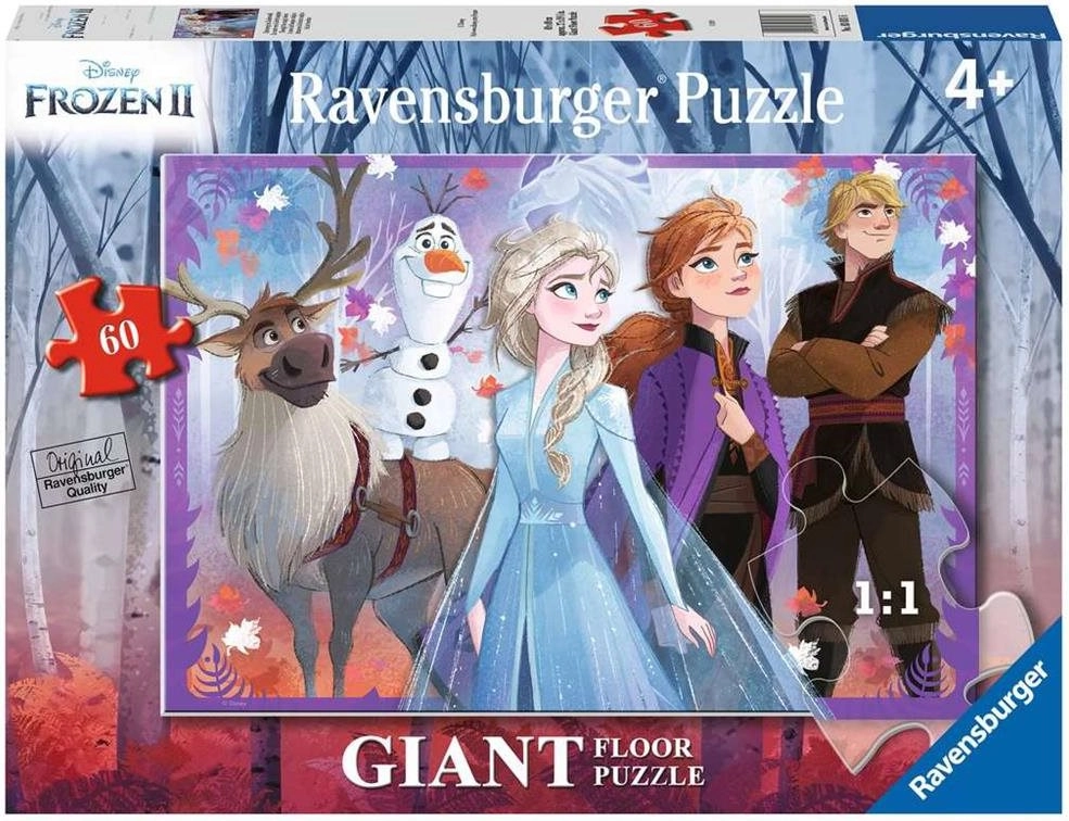 Levně Ravensburger obrovské podlahové puzzle Ledové království (60 dílků)