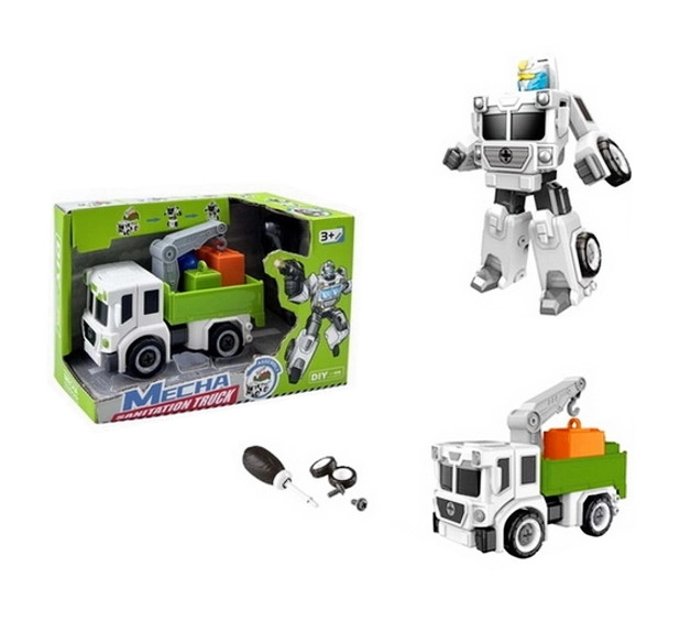 Robot 2v1 – popelářský vůz a transformující robot