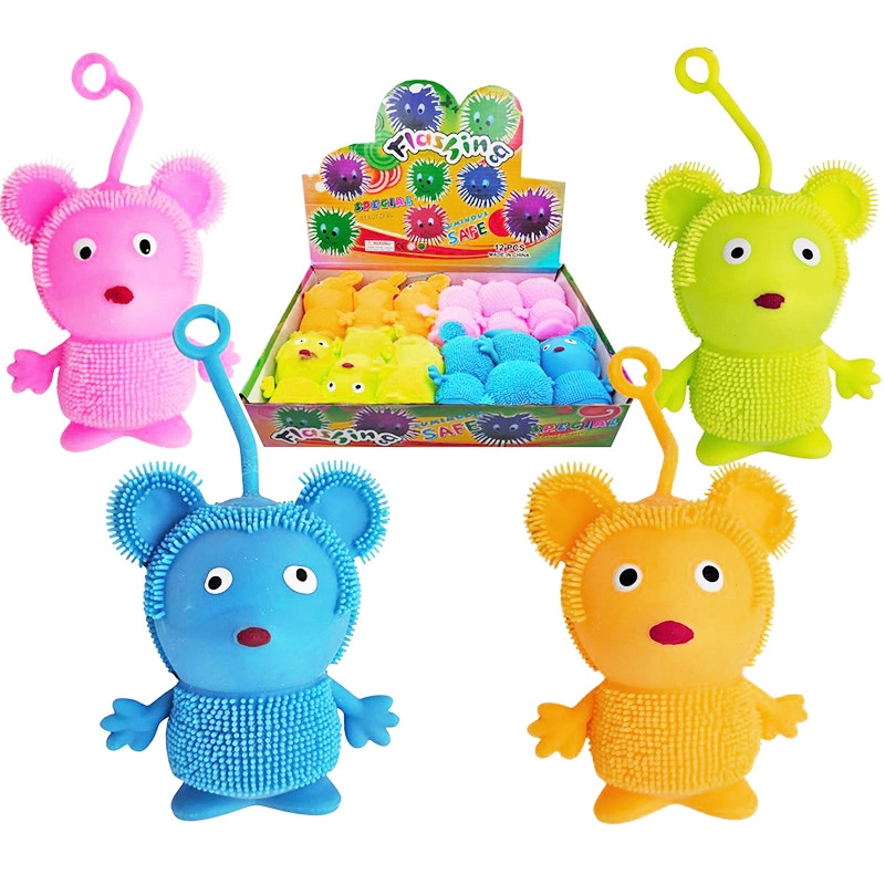 Stlačovací svítící myš – antistresová hračka