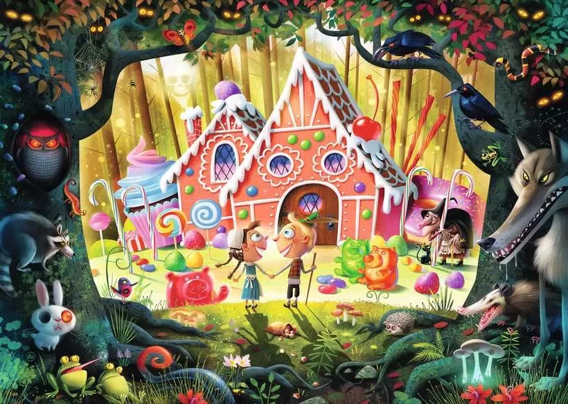 Ravensburger puzzle Jeníček a Mařenka 1000 dílků
