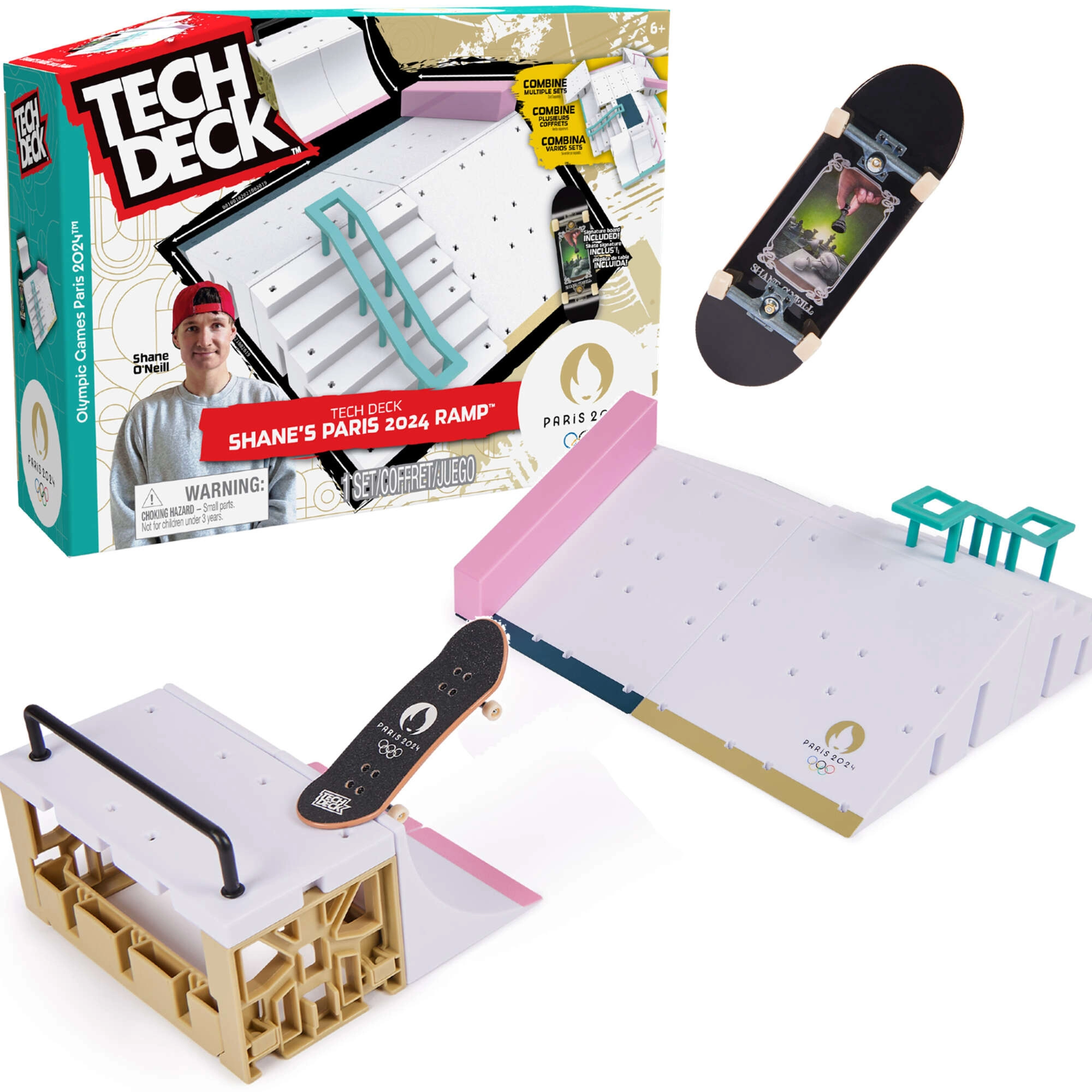 Tech Deck fingerboard rampa Shane O'Neill Paris 2024 s deskou