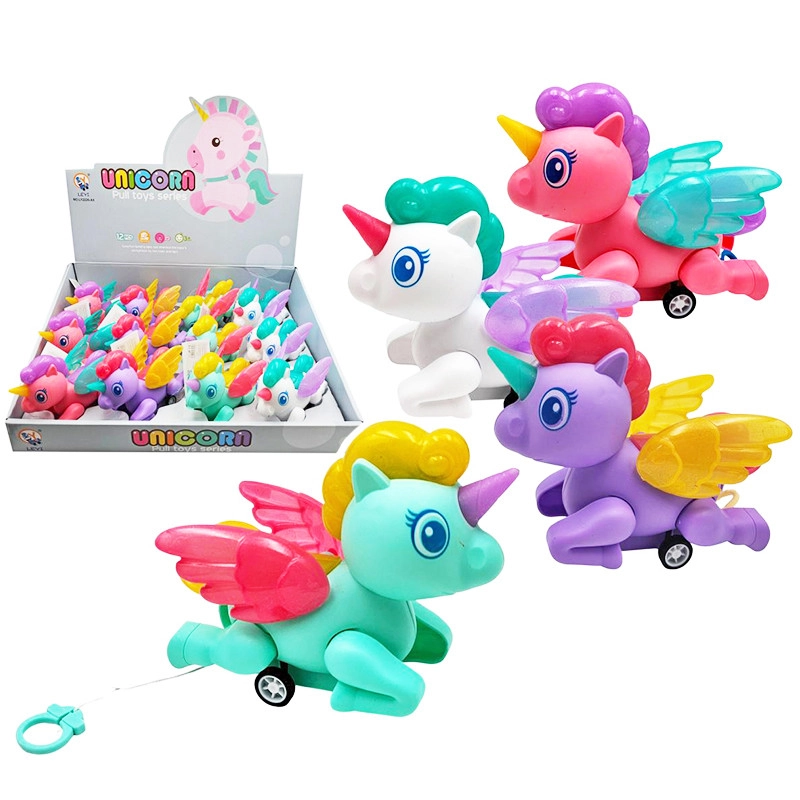 Táhací jednorožec na kolečkách – hračka pro děti