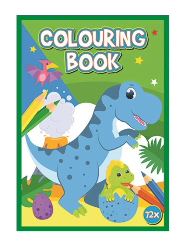Kniha omalovánek dinosauři A4, 72 stran