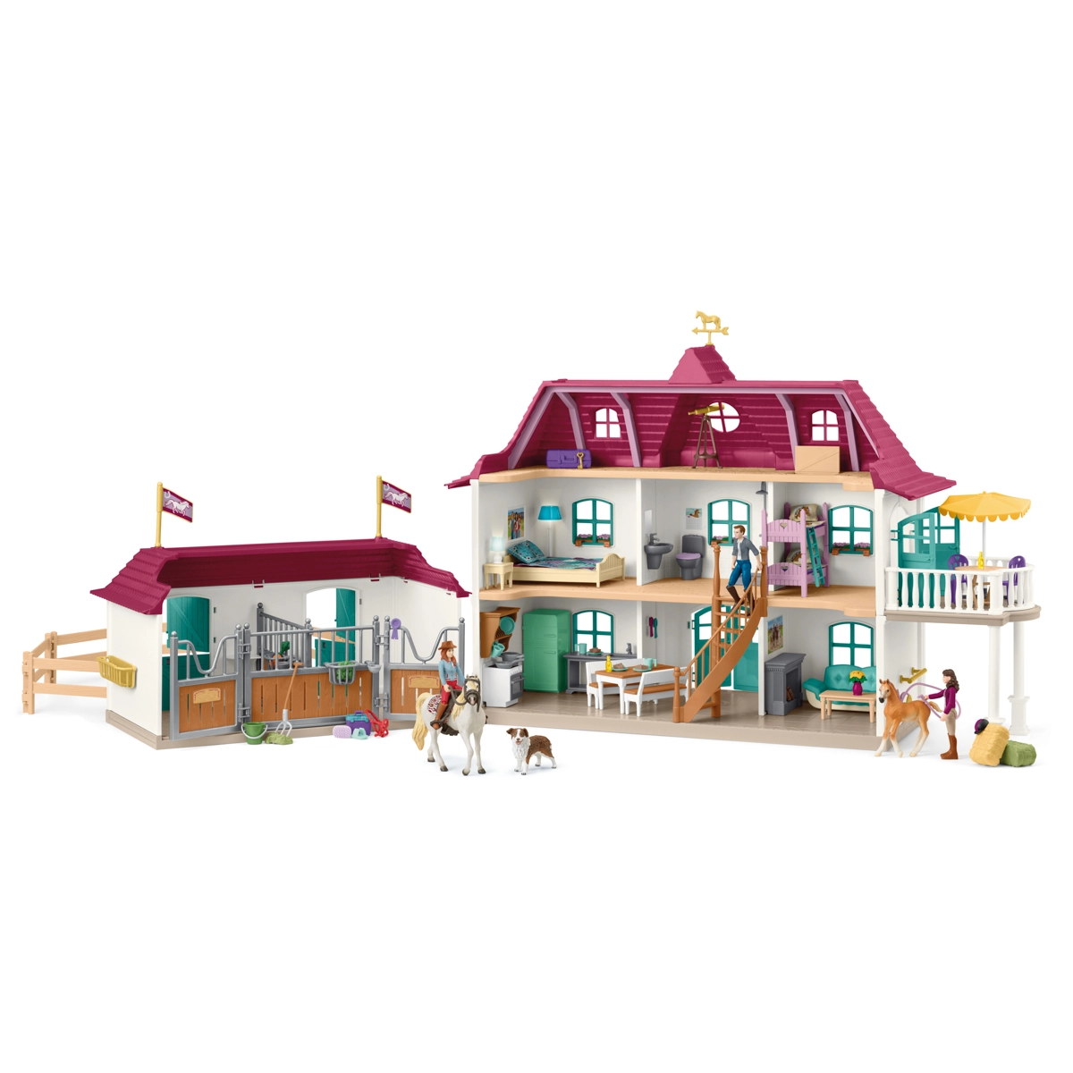 Levně Schleich 42706 Venkovský dům a stáj u jezera
