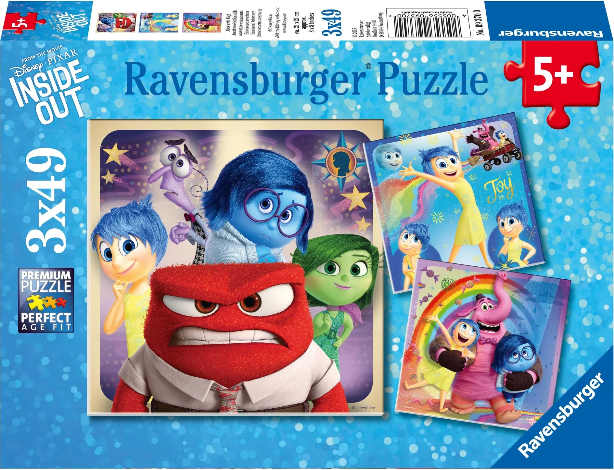 Ravensburger puzzle V hlavě 2: Emoce 3×49 dílků
