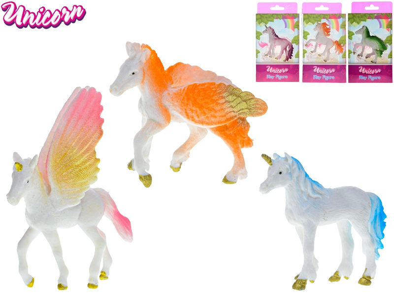 Unicorn jednorožec figurka 9 cm – 4 druhy, mix barev