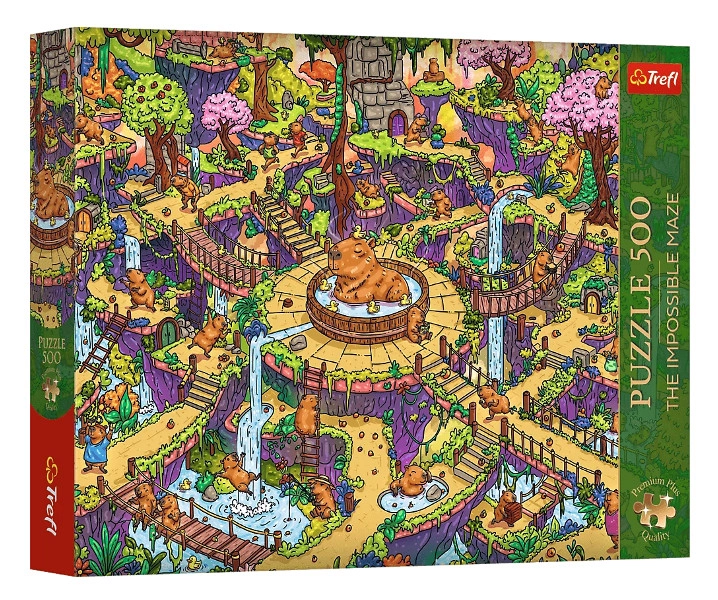 Puzzle Premium Plus 500 dílků veselé kapybary