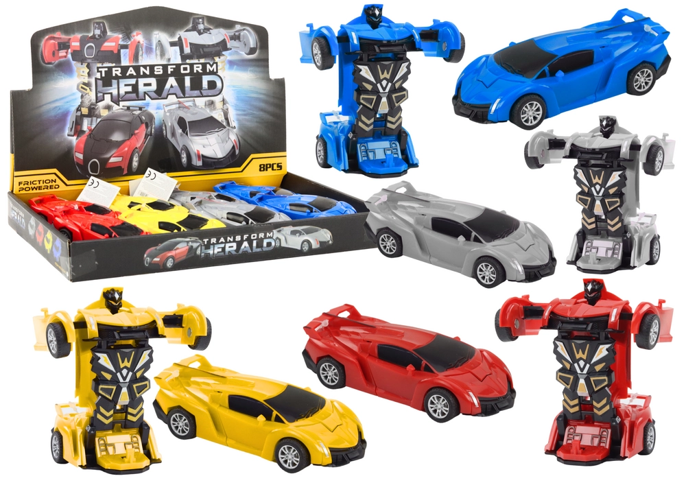 Lean Toys Auto Robot 2v1 Transformace Sportovní jízda autem
