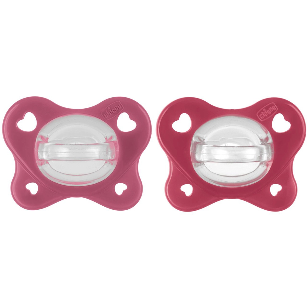 Chicco PhysioForma Dual Soft dudlíky růžové 16–36 m, 2 ks