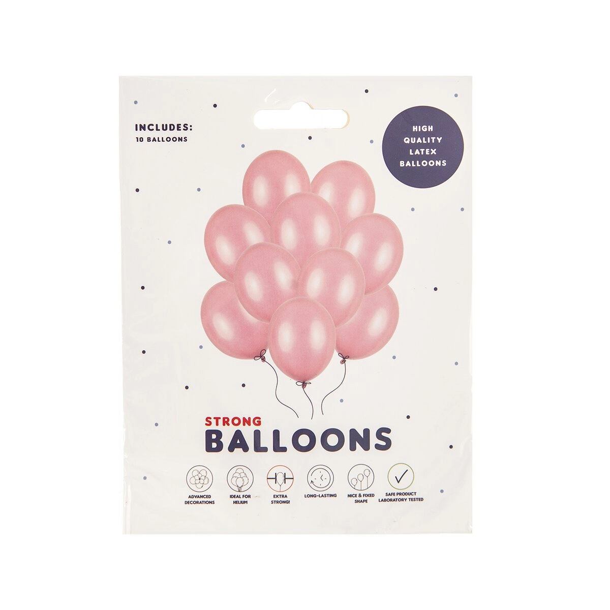 PartyDeco Balónek růžový metalický 27 cm