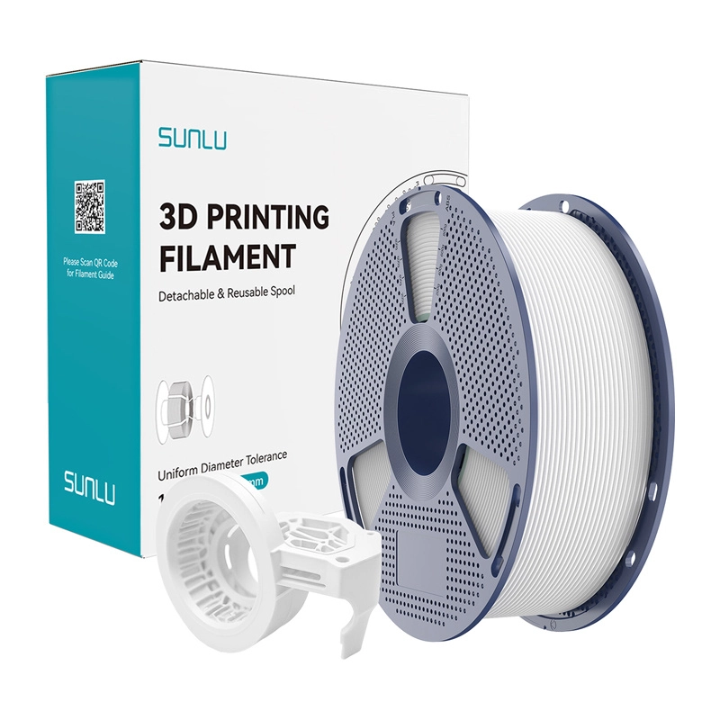 Vysokorychlostní matný filament SUNLU PETG – bílý