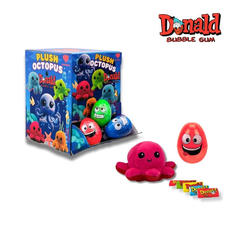 Flip plyšová chobotnice s žvýkačkami DONALD