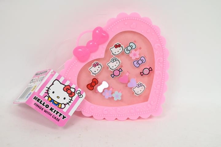 Zestav dětských prstýnků Hello Kitty 15 ks