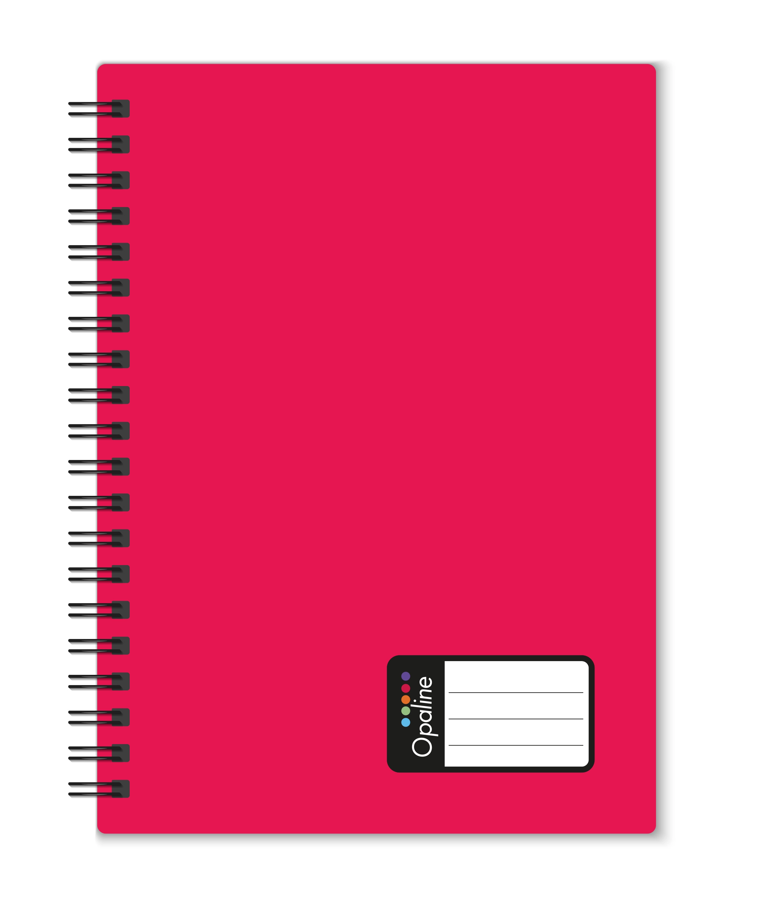 Twin wire blok A4 PP Opaline červená KARTONPP