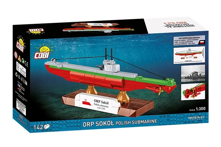 Cobi WWII ORP Sokół polská ponorka 1:300