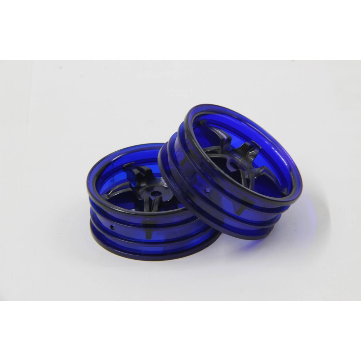 Disk kola Tamiya pětipaprskový neonově modrý 22 mm