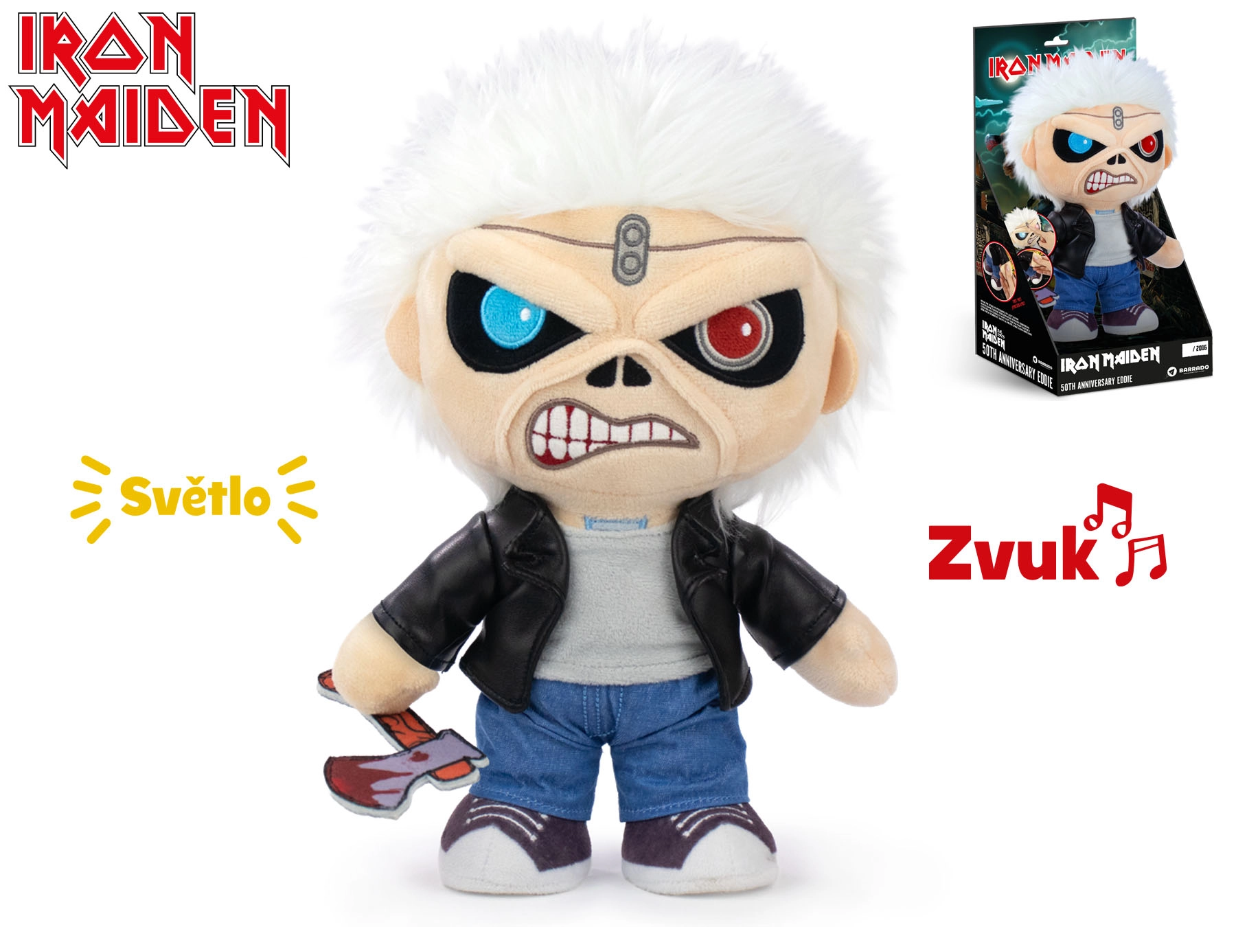 Plyšová hračka Eddie k 50. výročí IRON MAIDEN