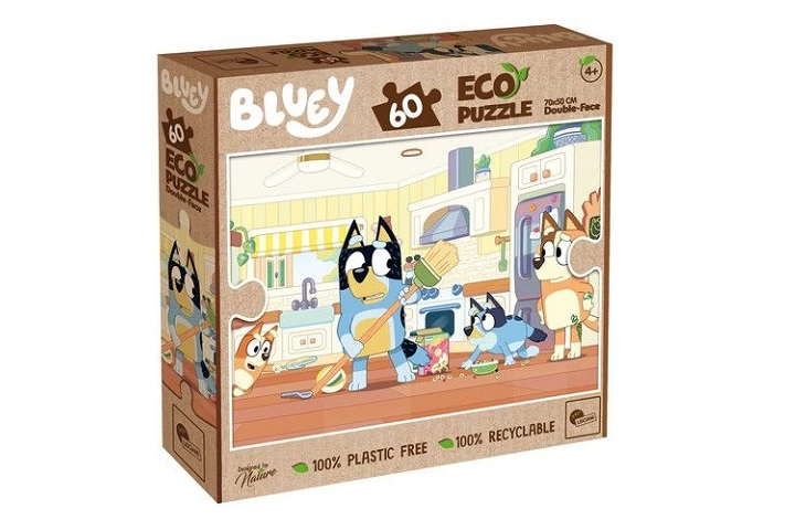 Lisciani Oboustranné ECO MAXI Bluey s omalovánkou 60 dílků