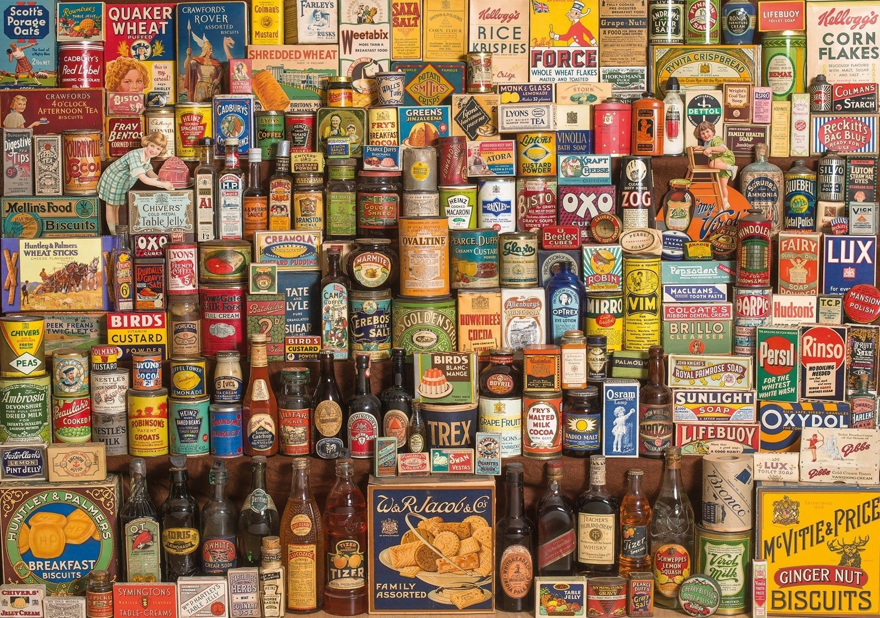 GIBSONS Puzzle Značky, které vybudovaly Británii 1000 dílků
