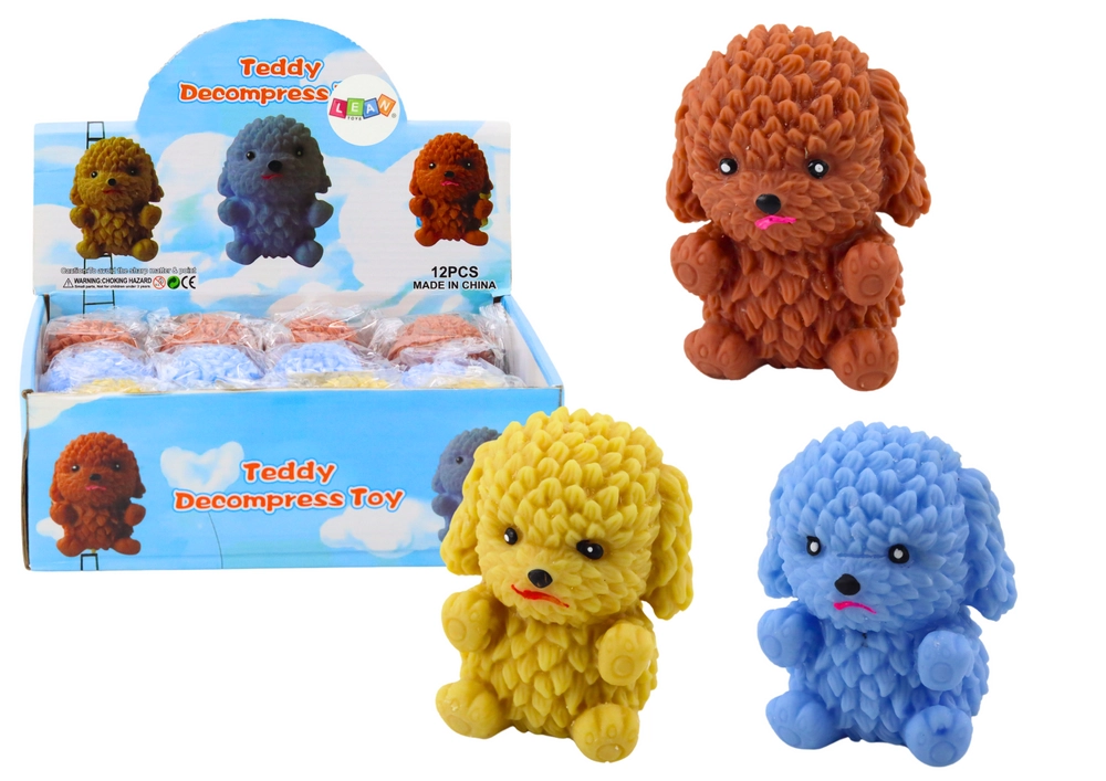 Antistresový gumový mačkací pejsek – roztažitelný gniotek