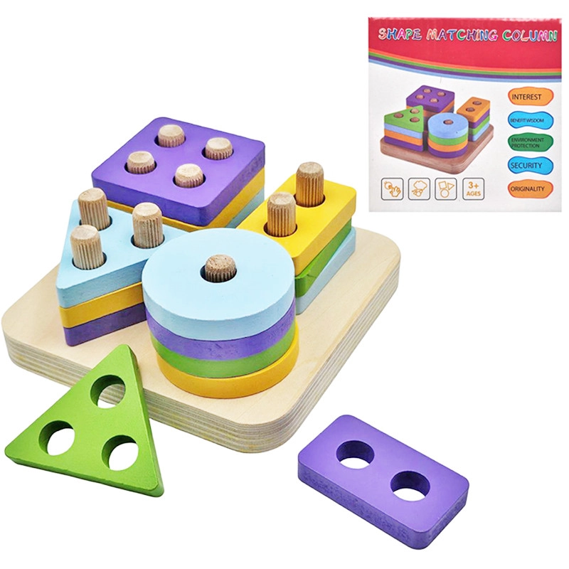 Dřevěná vkládačka pro děti 3+