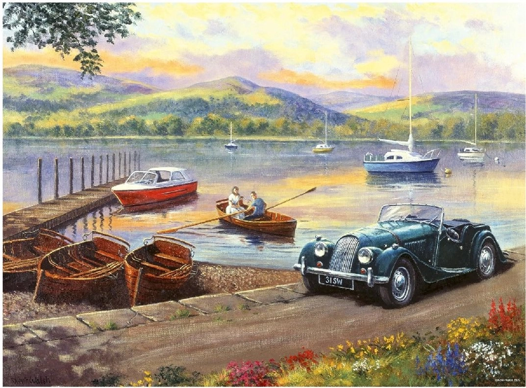 Puzzle Objevování Krás Jezer 500 Dílku
