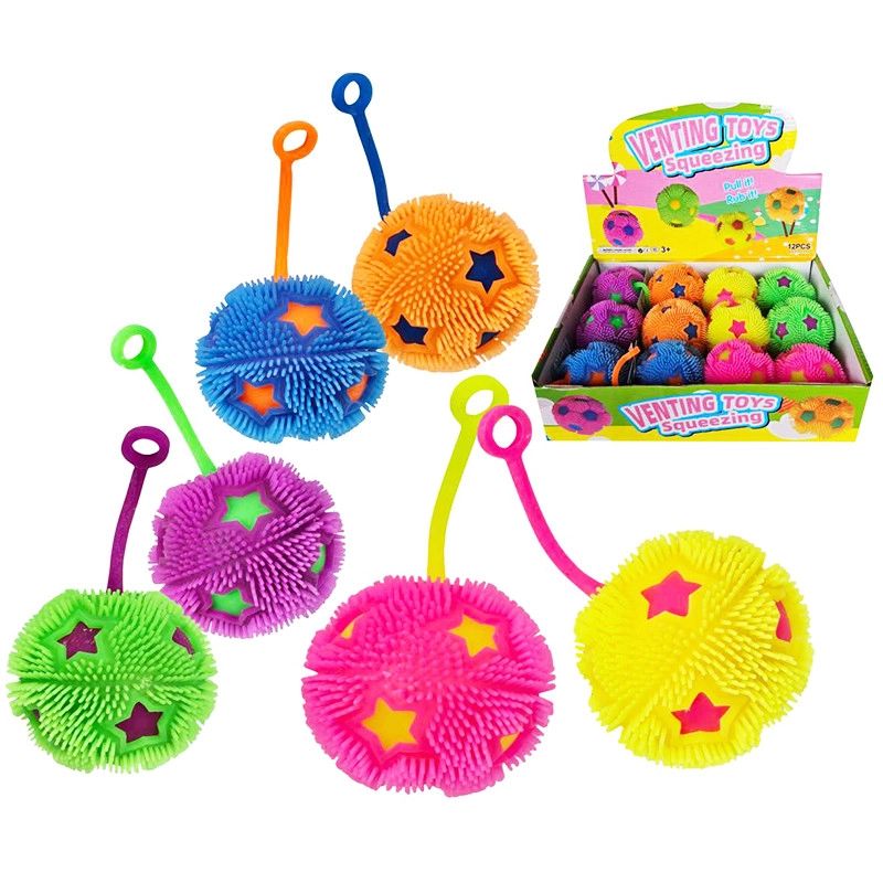 Svítící míček hvězdička 6,5 cm