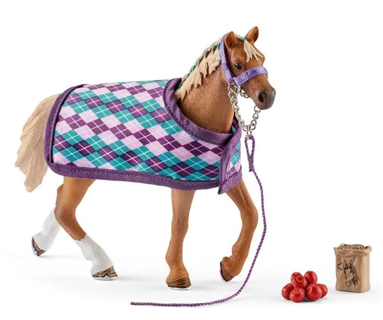 Schleich 42360 Anglický plnokrevník s přikrývkou