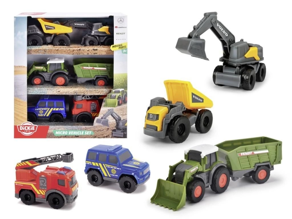 dickie toys city micro set vozidel 6 ks