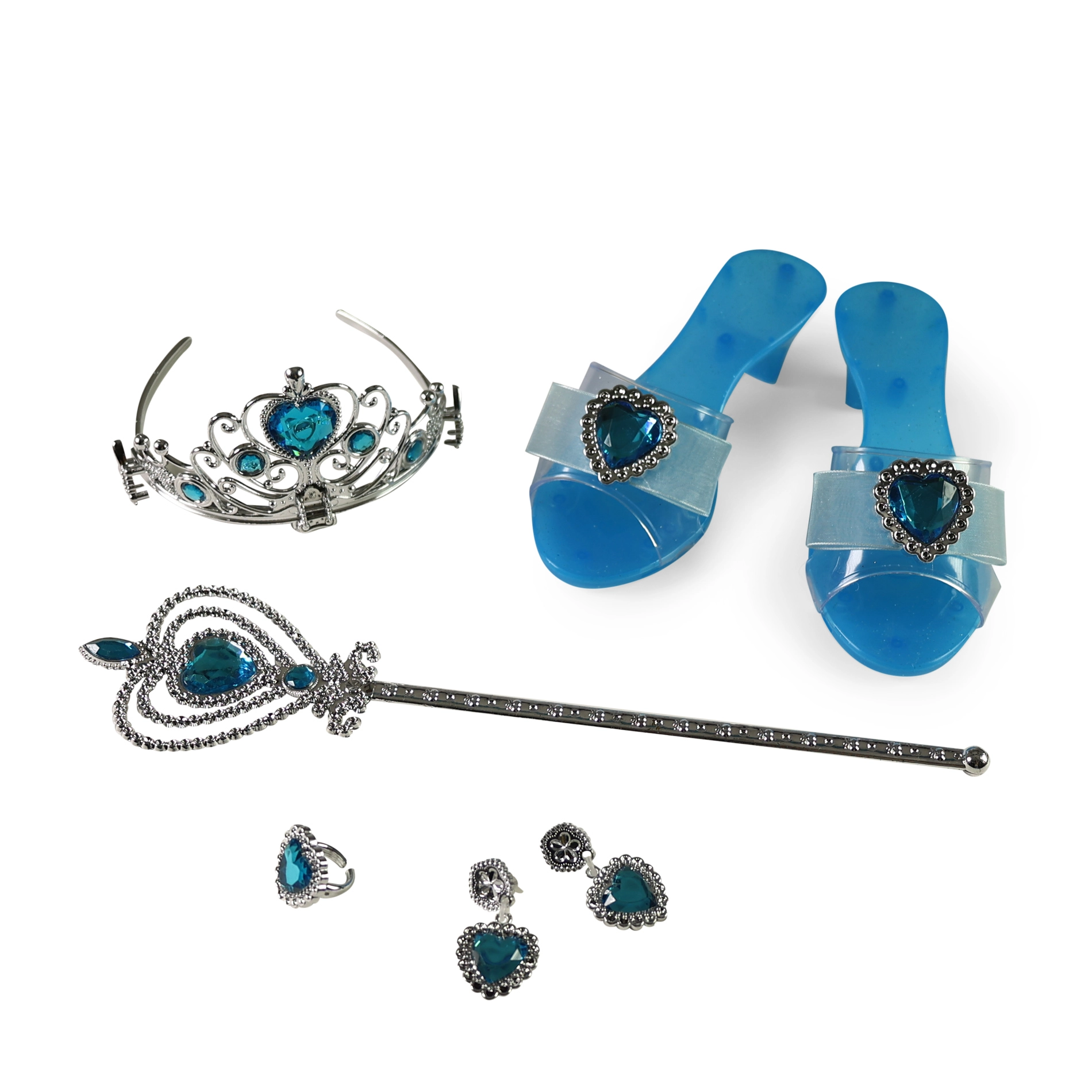 Sada princezna – modré střevíčky a doplňky pro převlékání