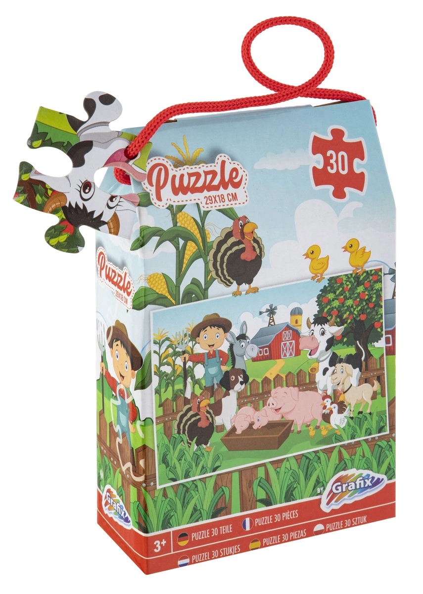 GRAFIX Puzzle Život na farmě 30 dílků