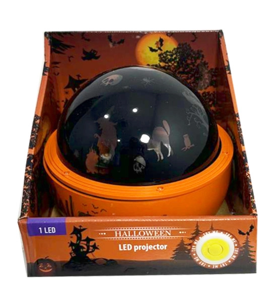 Levně Halloweenský světelný projektor s tichou rotací, LED, 16 × 13,5 cm