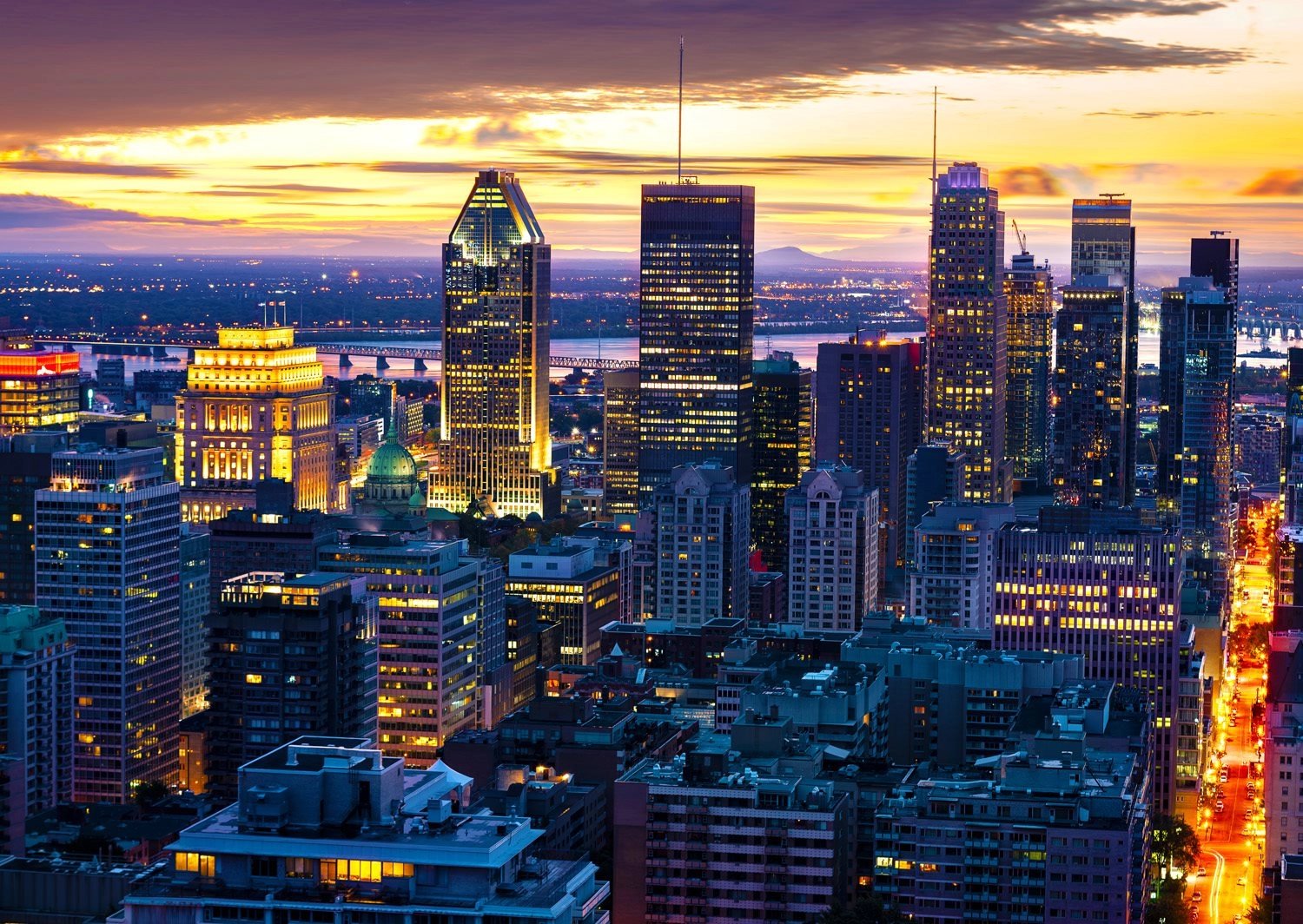 ENJOY Noční Montreal Kanada 1000 dílků
