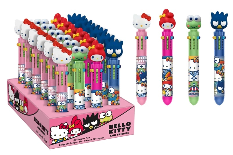 Sanrio Hello Kitty kuličkové pero se 3D topperem – 6 barev