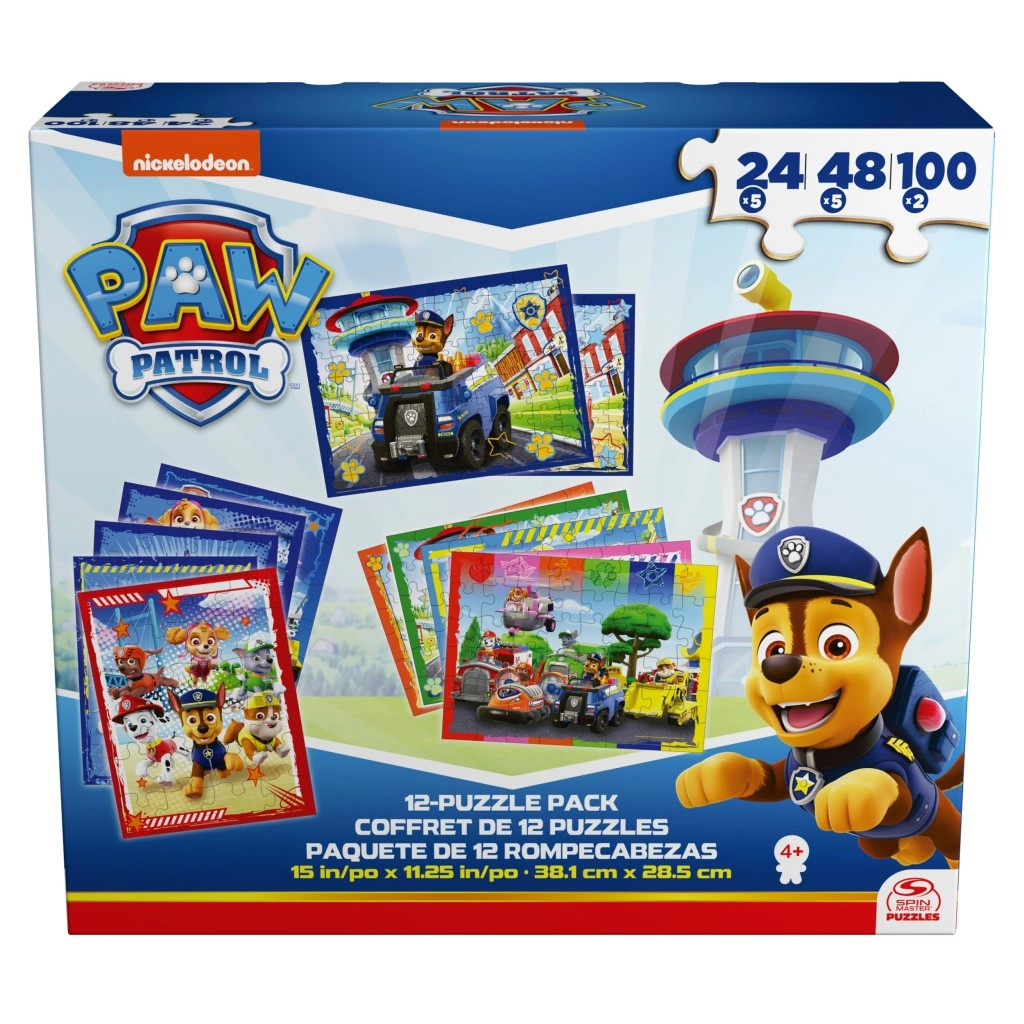 Puzzle PAW PATROL 12 v 1 – sada 12 skládaček