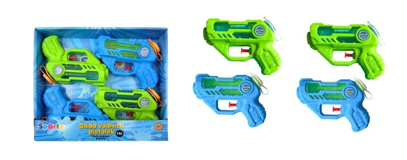 Sada vodních pistolí SPORTO, 4 ks