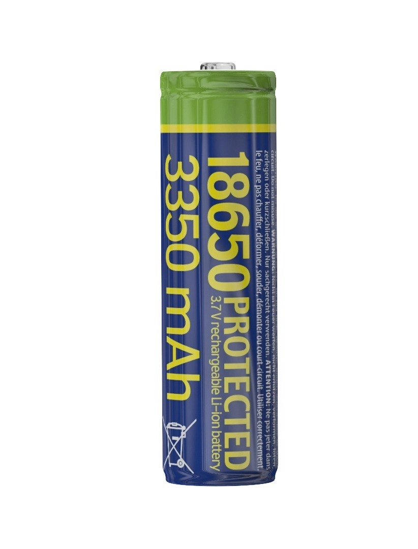 Chráněný li-ion akumulátor 18650 3,7 v 3350 mah
