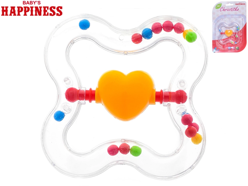 Chrastítko s otočným srdíčkem pro miminka