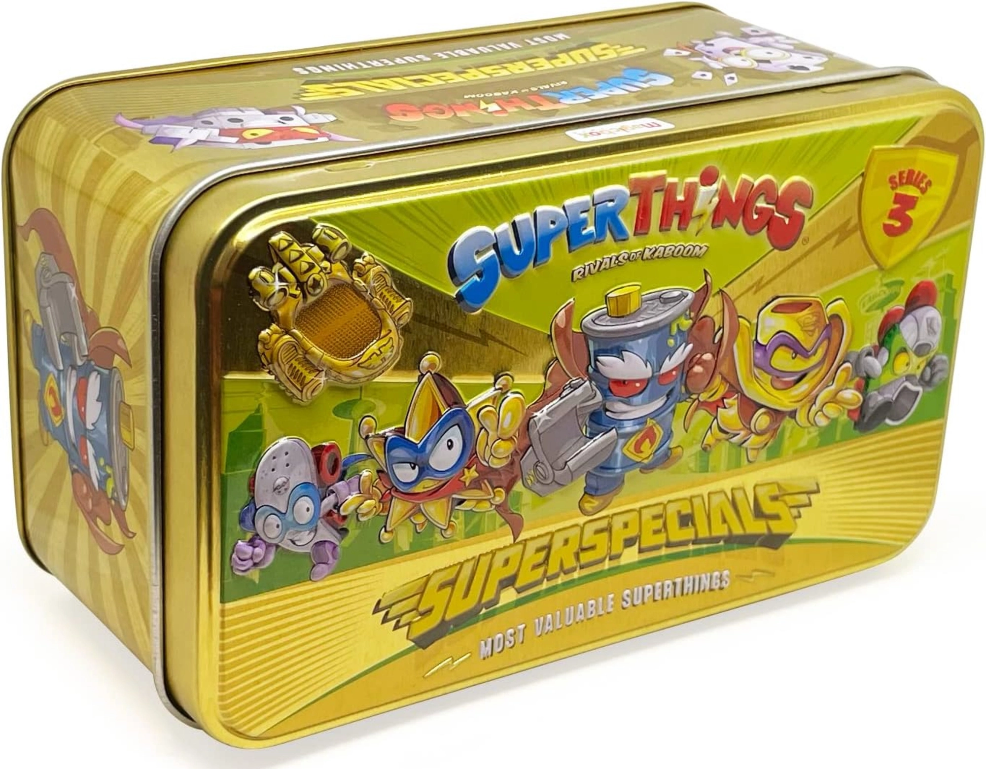 SuperThings Super Special Gold Tin exkluzivní zlatá plechovka – série 3