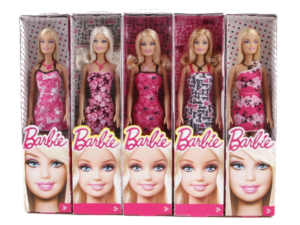 Levně Barbie v žlutých šatech