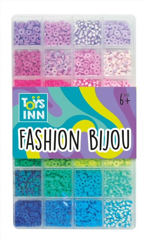 Koraliky Clay Beads mix modrých barev