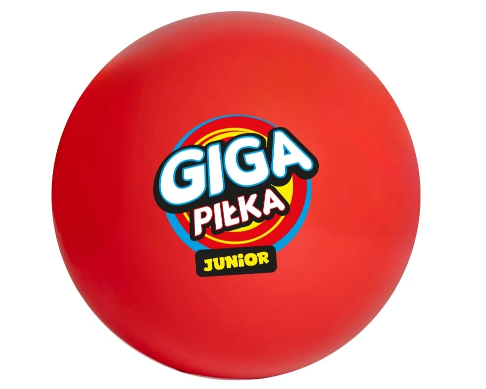 gigapilka junior - velký červený nafukovací míč pro děti