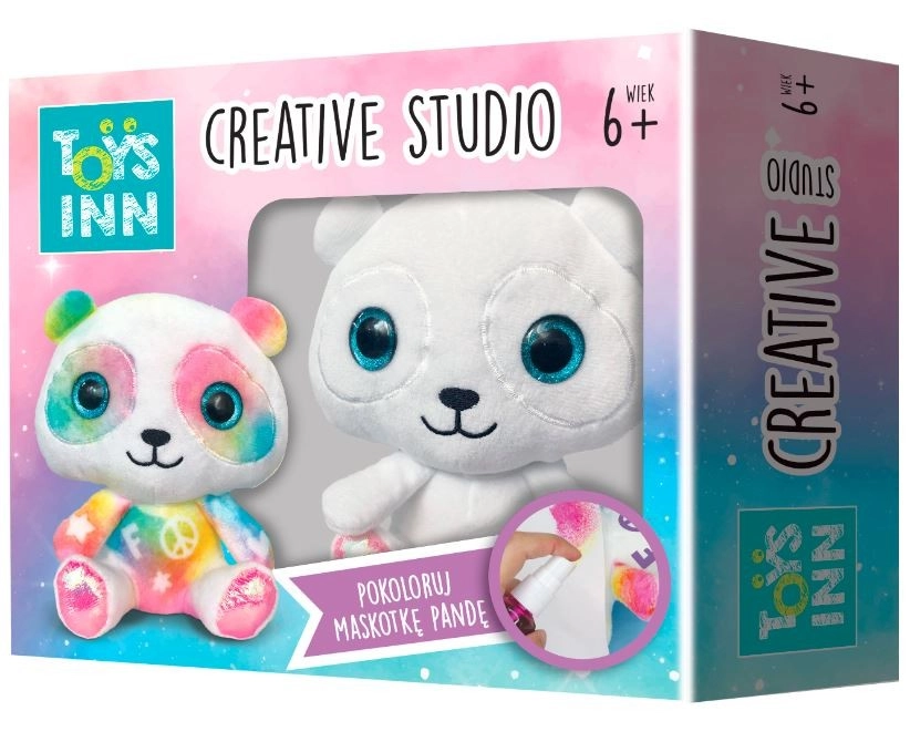 Kreativní sada – plyšová panda k vybarvení