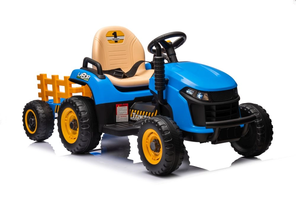 Levně BBH-030 traktor s vlečkou elektrický na dálkové ovládání 2,4G modrá
